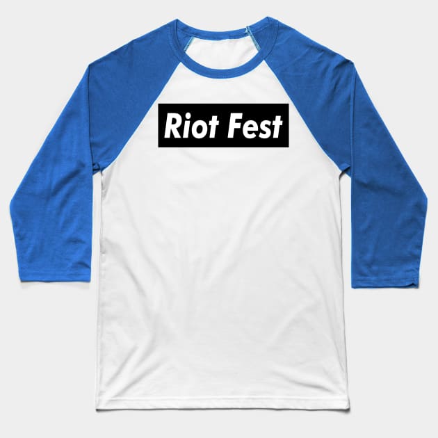 Riot Fest Meat Brown Baseball T-Shirt by Easy On Me